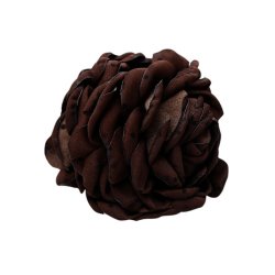 Villa mega flower hair claw Black Colour coffee w. dots