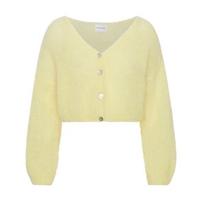 Cornelia cropped knit cardigan American Dreams, light yellow