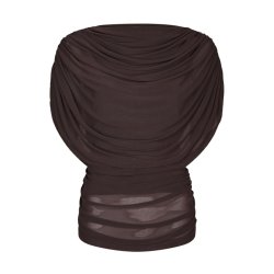 Cottuna Drappy Mesh top Neo Noir, brown