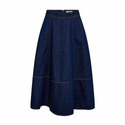 Cynthia a-skirt Mos Mosh, dark blue denim