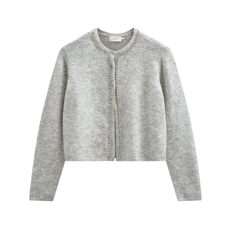 CMIBRA CARDIGAN copenhagen muse, light grey melange