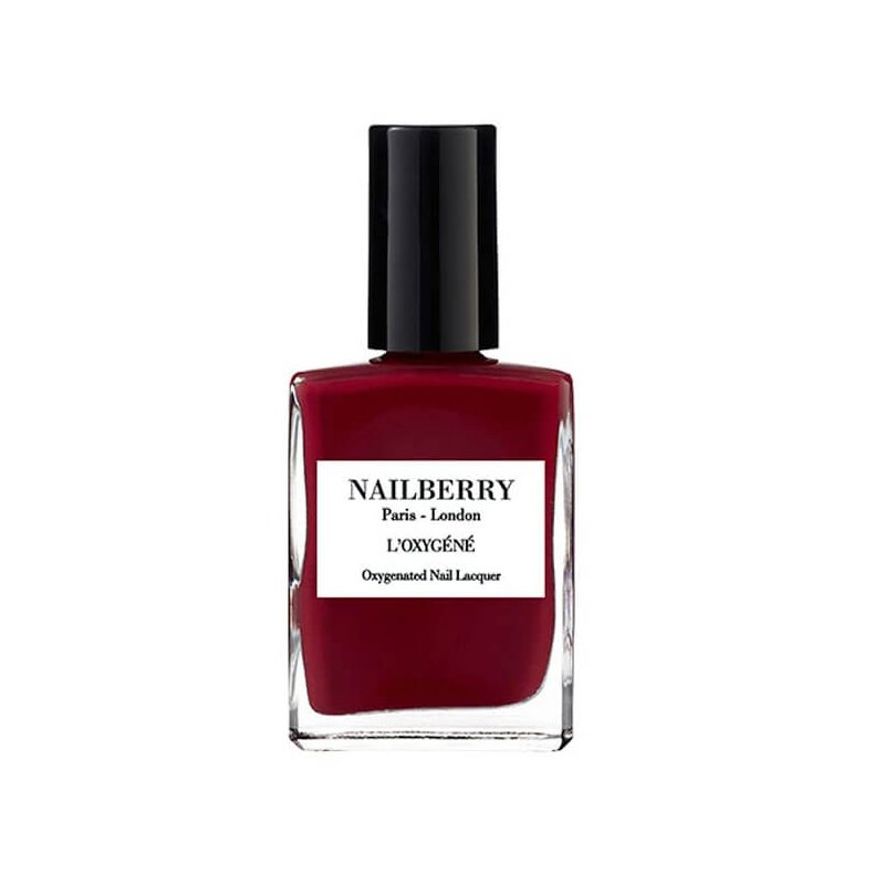 Deep red burgundy Nailpolish fra Nailberry LOxygn