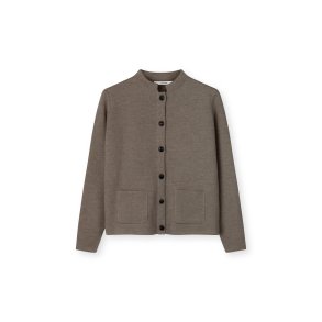 Dell cardigan SibinLinnebjerg, dark sand