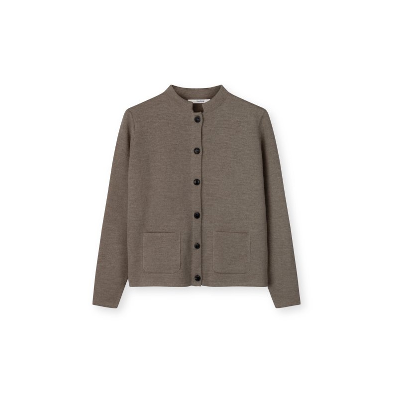 Dell cardigan SibinLinnebjerg, dark sand