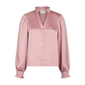 Delsie drapy sateen blouse Neo Noir, light pink