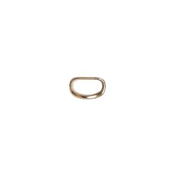 Denia mini scarf ring Black Colour, gold coloured