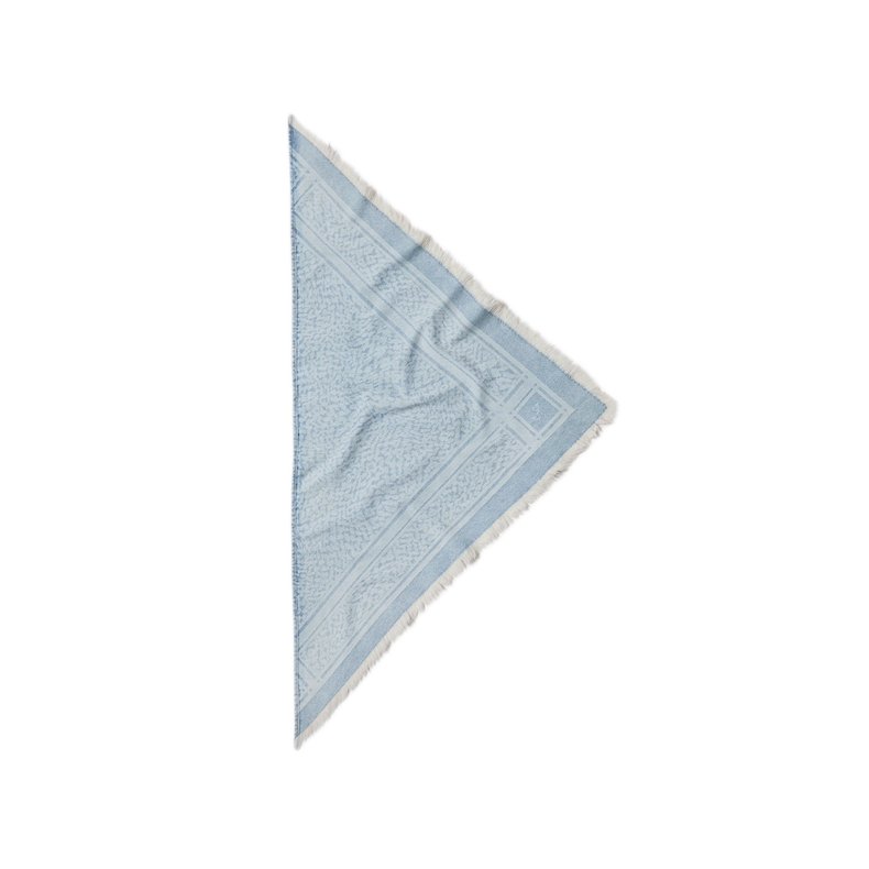 Triangle toni scarf Lala Berlin, denim light blue