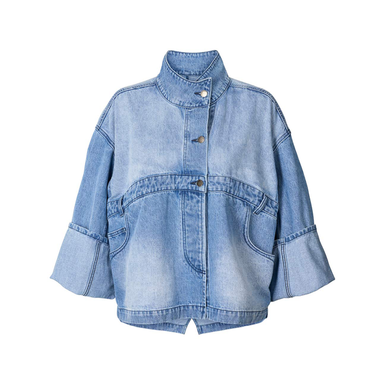 Donela denim jacket Rabens Saloner, light washed denim