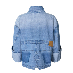 Donela denim jacket Rabens Saloner, light washed denim