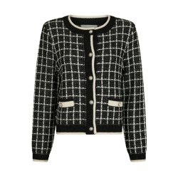 Doro stitch knit cardigan Neo Noir, black