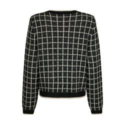 Doro stitch knit cardigan Neo Noir, black