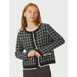 Doro stitch knit cardigan Neo Noir, black