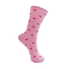 Dottie sock Black Colour, flamingo