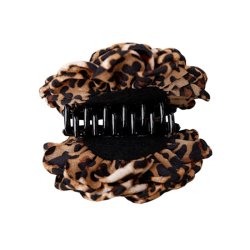 Villa mega flower hair claw Black Colour, dark leo