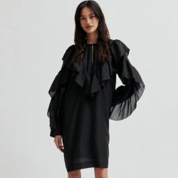Dream ruffle dress Second Female, black