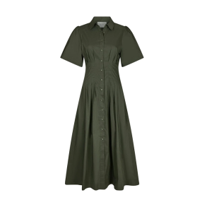 Neo Noir Baia poplin dress, army