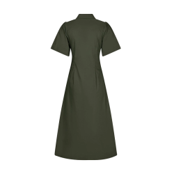 Neo Noir Baia poplin dress, army
