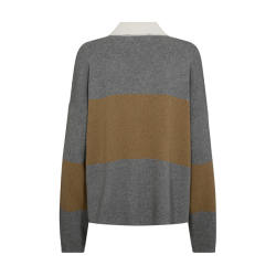 Wylie tani bold stripe knit Mos Mosh, trure camel