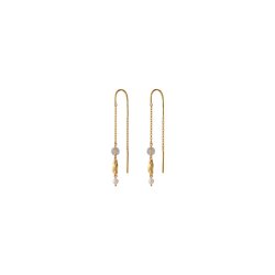 Soft sky earchains Pernille Corydon, gold