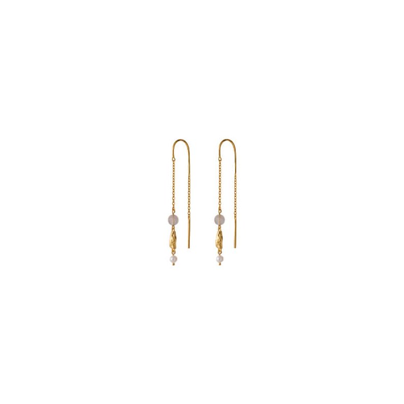 Soft sky earchains Pernille Corydon, gold