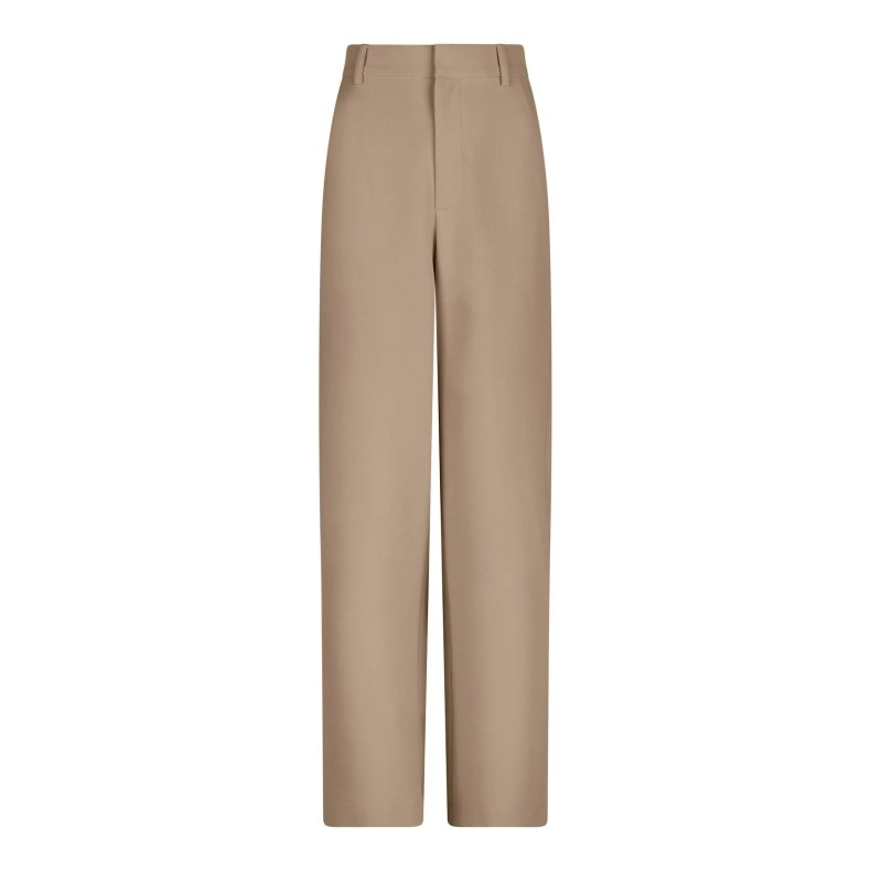 Emmett structure twill pants Neo Noir, dark taupe