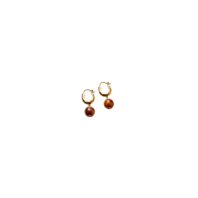 Earth earring Pernille Corydon, gold