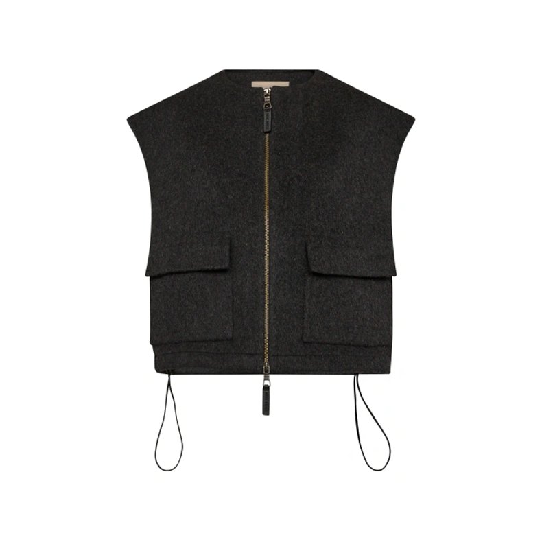 MMElise Loisa wool vest Mos Mosh, phantom