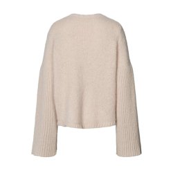 Emiko dual knit rib sleeve sweater Rabens Saloner, beige