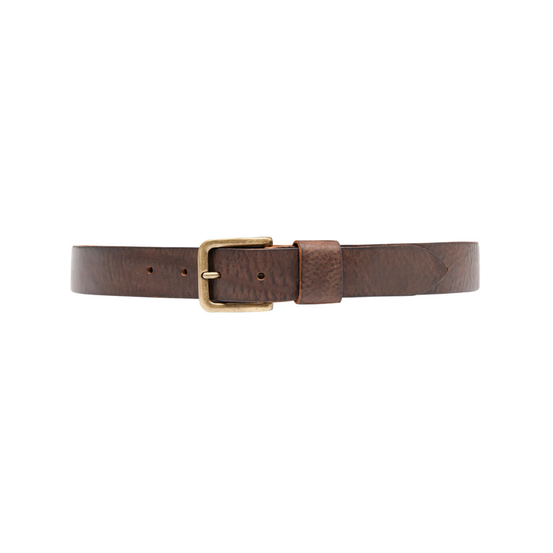 Jeans belt Depeche, brown/brass
