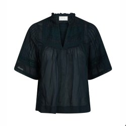 Siama s voile blouse Neo Noir, navy