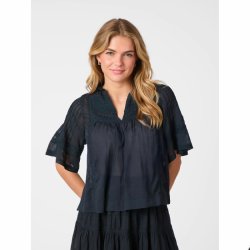 Siama s voile blouse Neo Noir, navy