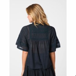 Siama s voile blouse Neo Noir, navy
