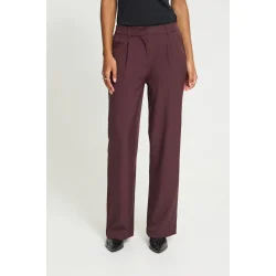 Fava wide pants ICHI, fudge melange