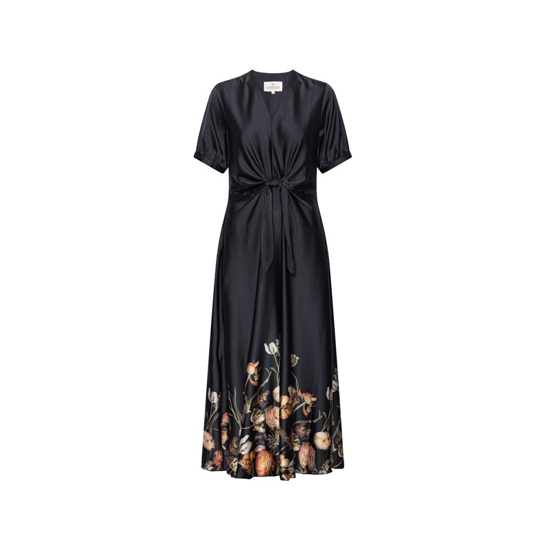 Faye dress Karmamia, black blossom