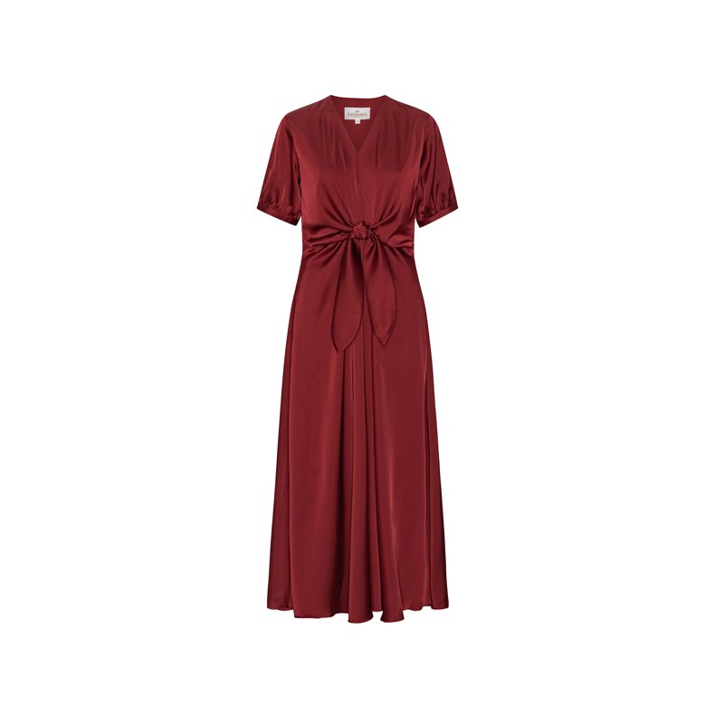 Faye dress Karmamia, semi rich merlot