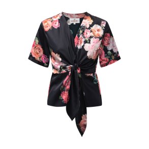 Blair blouse (short) Karmamia, fiori noir