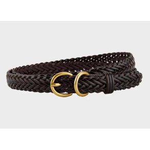 Manira belt Pliss� Copenhagen, dark brown