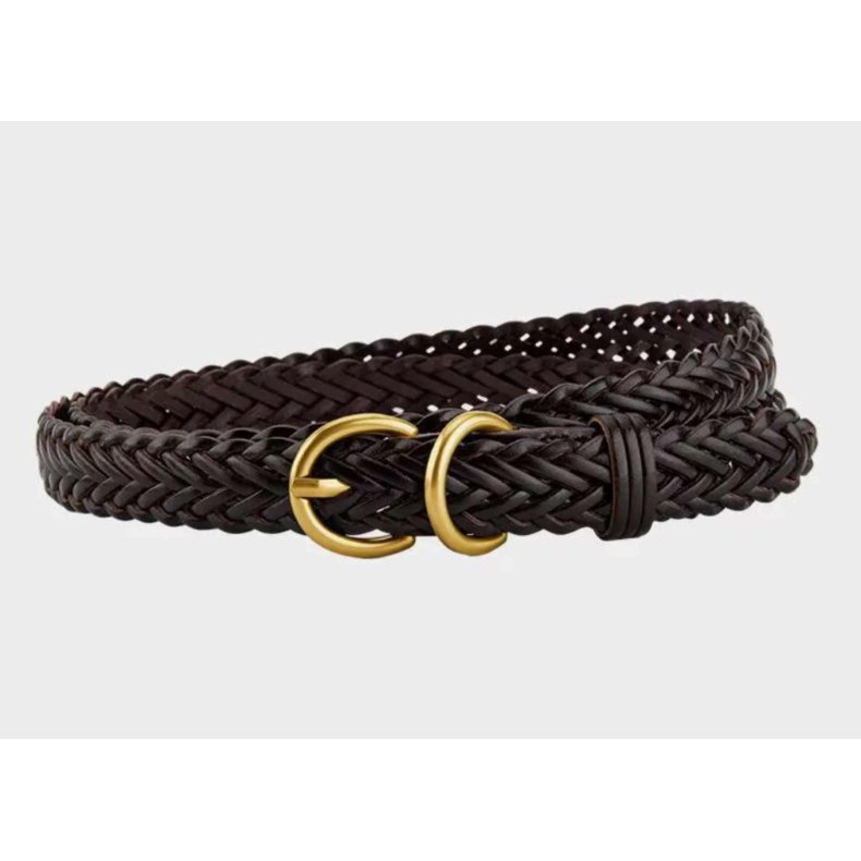 Manira belt Pliss� Copenhagen, dark brown