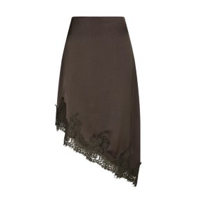 Flora lace skirt Neo Noir, dark brown