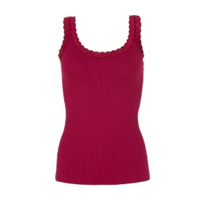 Frida rib top Tim & Simonsen, bordo