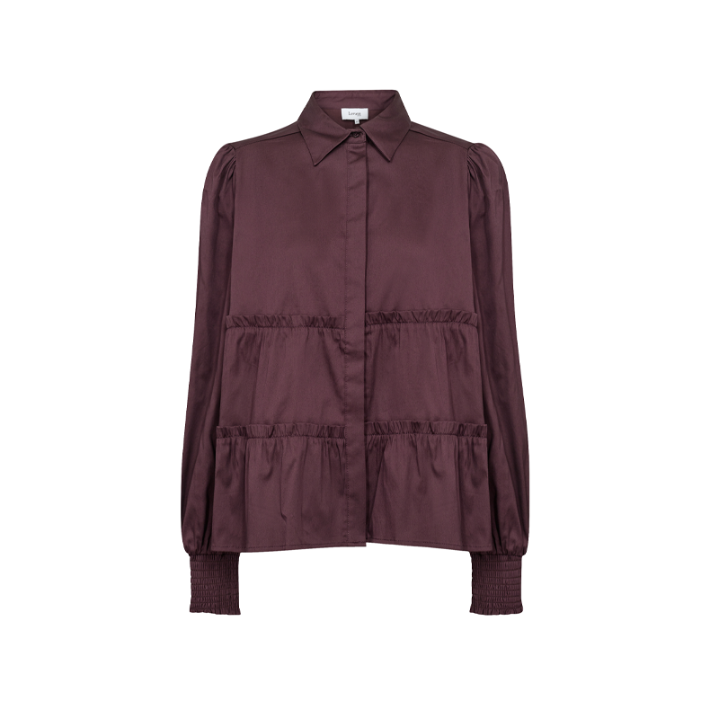 Isla solid 95 shirt Levet Room, fudge