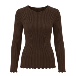Geena blouse Amaze Cph, chocolate