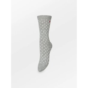 Dottet wola sock Beck S�ndergaard, grey melange