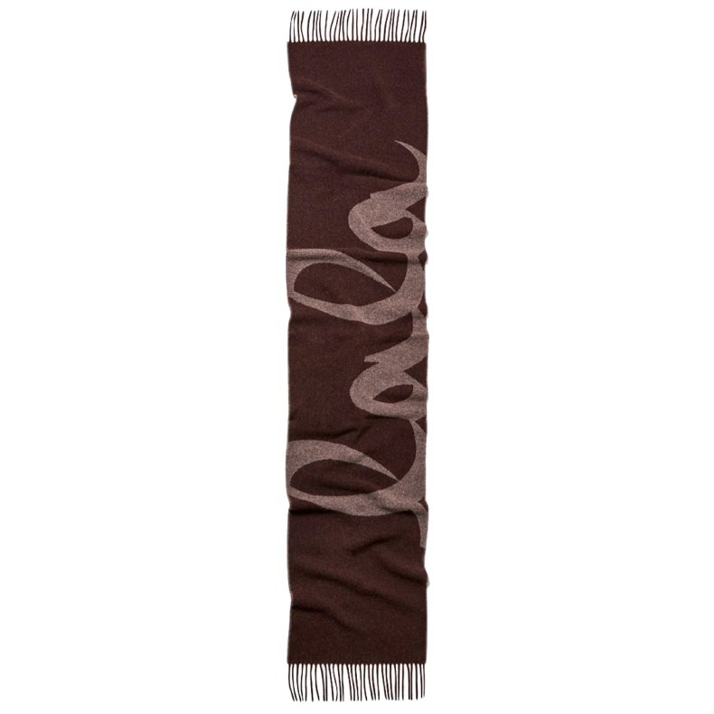Lala 4 wool mix scarf Lala Berlin, mix brown