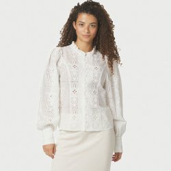 Gilda embroidery blouse Neo Noir, white
