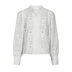 Gilda embroidery blouse Neo Noir, white