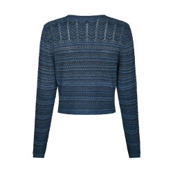 Gini chevron knit cardigan Neo Noir, Navy