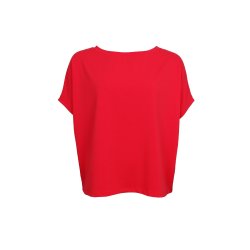 May loose blouse, Black Colour, red