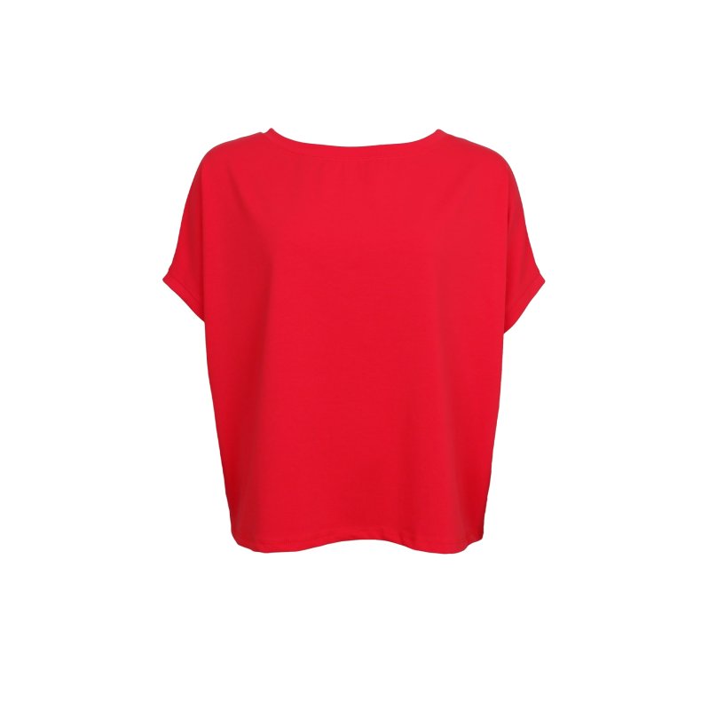 May loose blouse, Black Colour, red