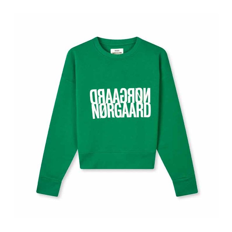Organic sweat tilvina sweatshirt, verdant green L
